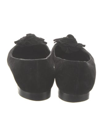 Manolo Blahnik Suede Flats