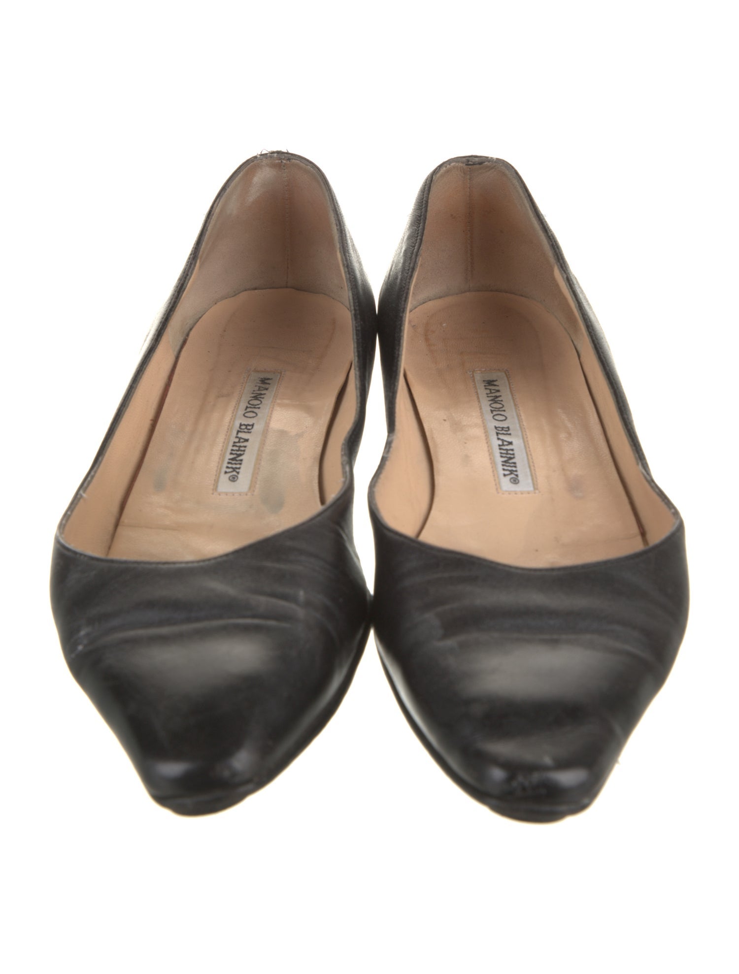 Manolo Blahnik Leather Flats