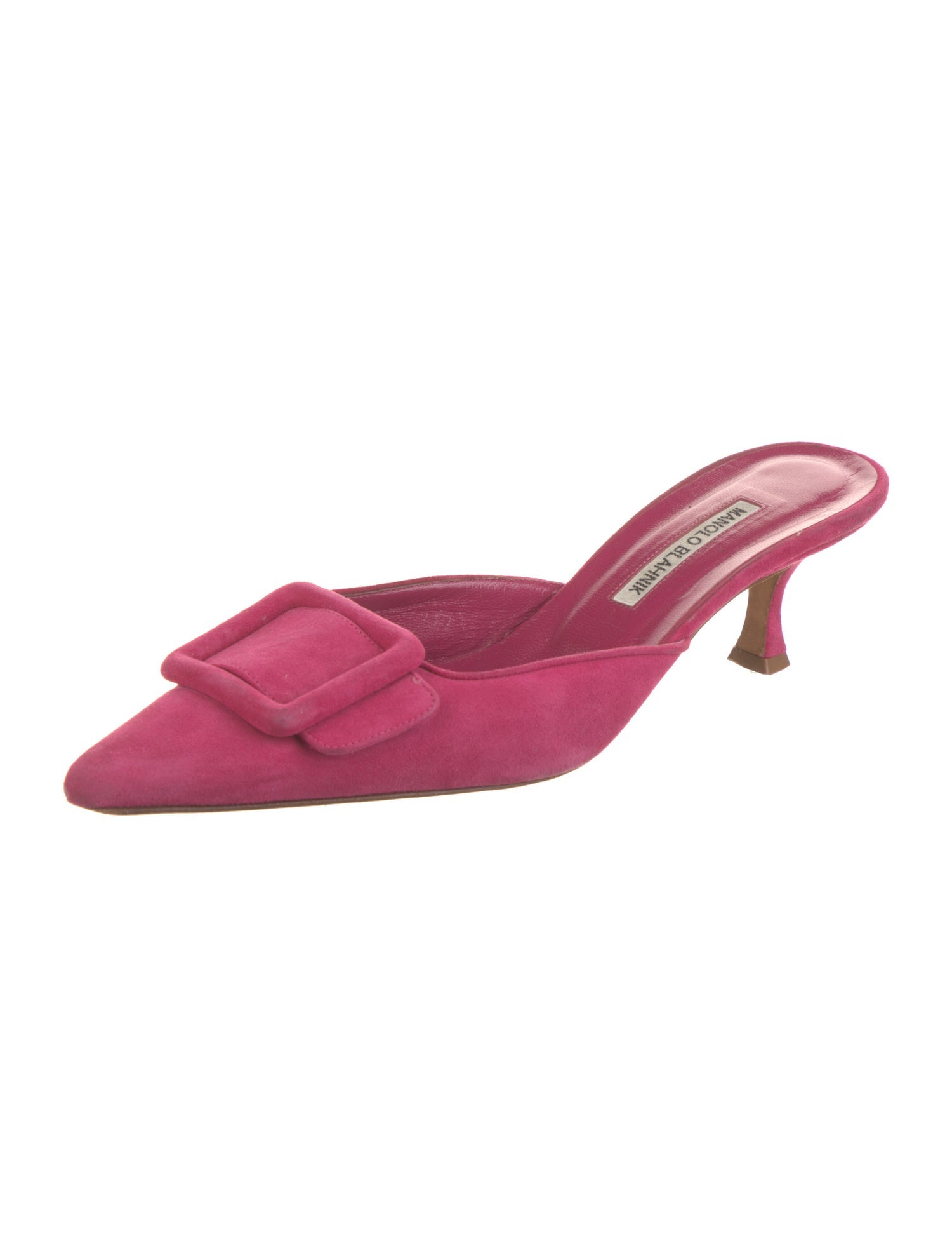 Manolo Blahnik Floral Embroidered Mules - Neutrals Pumps