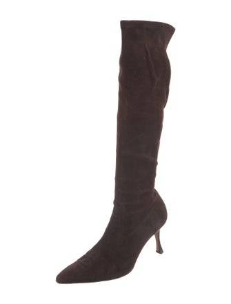 Manolo Blahnik Suede Boots