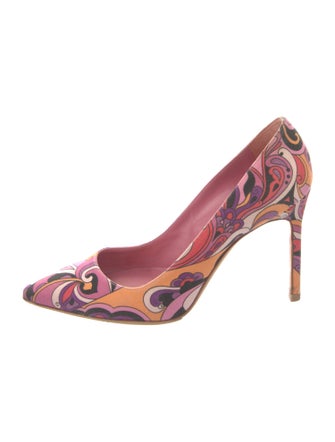 Manolo Blahnik Printed Pumps