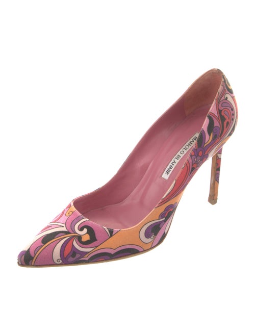 Manolo Blahnik Printed Pumps
