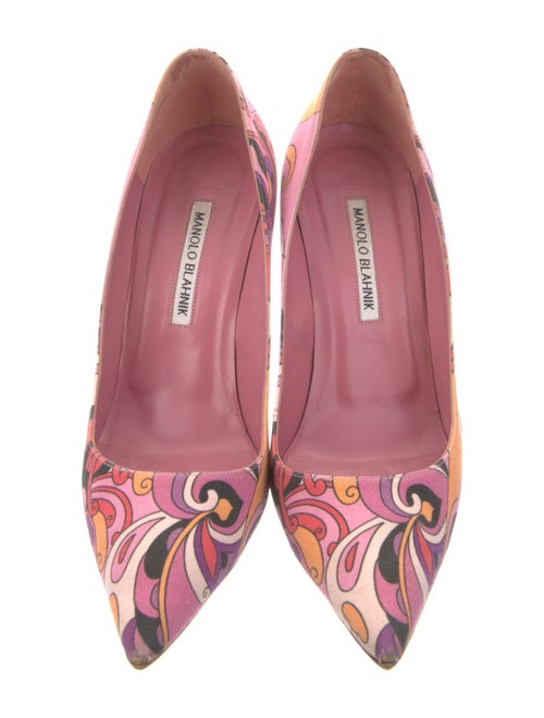 Manolo Blahnik Printed Pumps