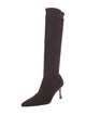 Manolo Blahnik Suede Sock Boots