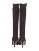Manolo Blahnik Suede Sock Boots