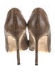 Manolo Blahnik Snakeskin Animal Print Pumps