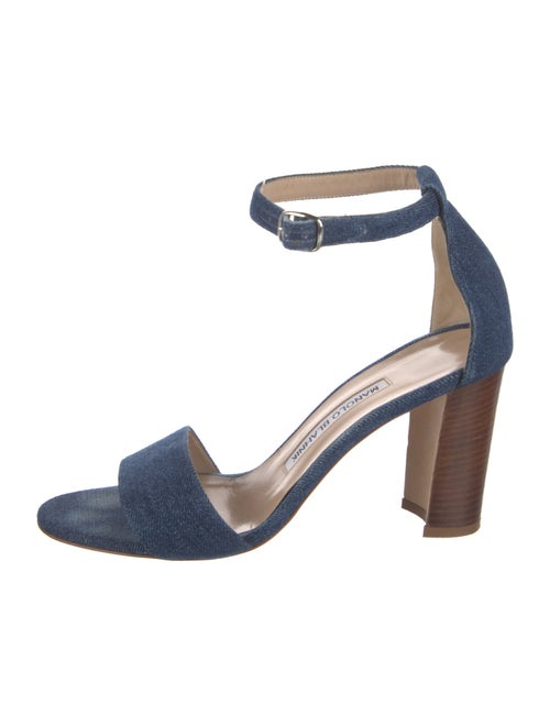 Manolo Blahnik Denim Sandals
