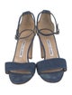 Manolo Blahnik Denim Sandals