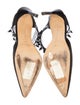 Manolo Blahnik Satin Crystal Embellishments Mules