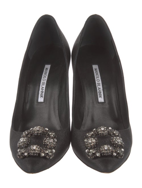 Manolo Blahnik Crystal Embellishments Pumps
