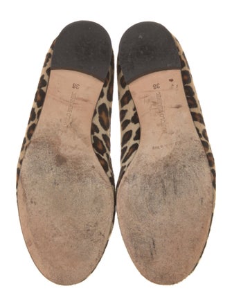 Manolo Blahnik Ponyhair Animal Print Flats