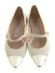 Manolo Blahnik Suede Mary Jane Flats