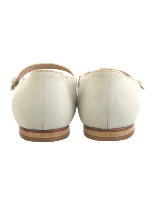 Manolo Blahnik Suede Mary Jane Flats