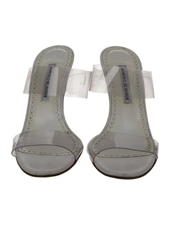 Manolo Blahnik PVC Slides