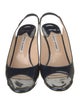 Manolo Blahnik Patent Leather Slingback Sandals