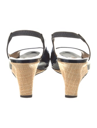 Manolo Blahnik Patent Leather Slingback Sandals