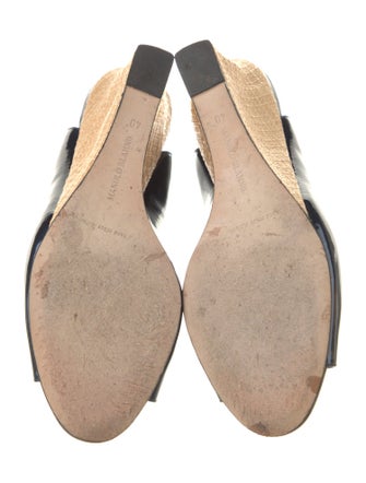 Manolo Blahnik Patent Leather Slingback Sandals