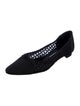 Manolo Blahnik Mesh Bow Accents Ballet Flats