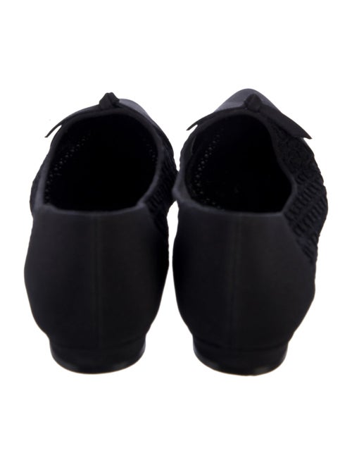 Manolo Blahnik Mesh Bow Accents Ballet Flats