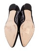 Manolo Blahnik Mesh Bow Accents Ballet Flats