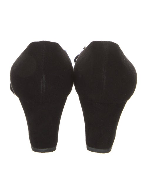 Manolo Blahnik Suede Crystal Embellishments Pumps