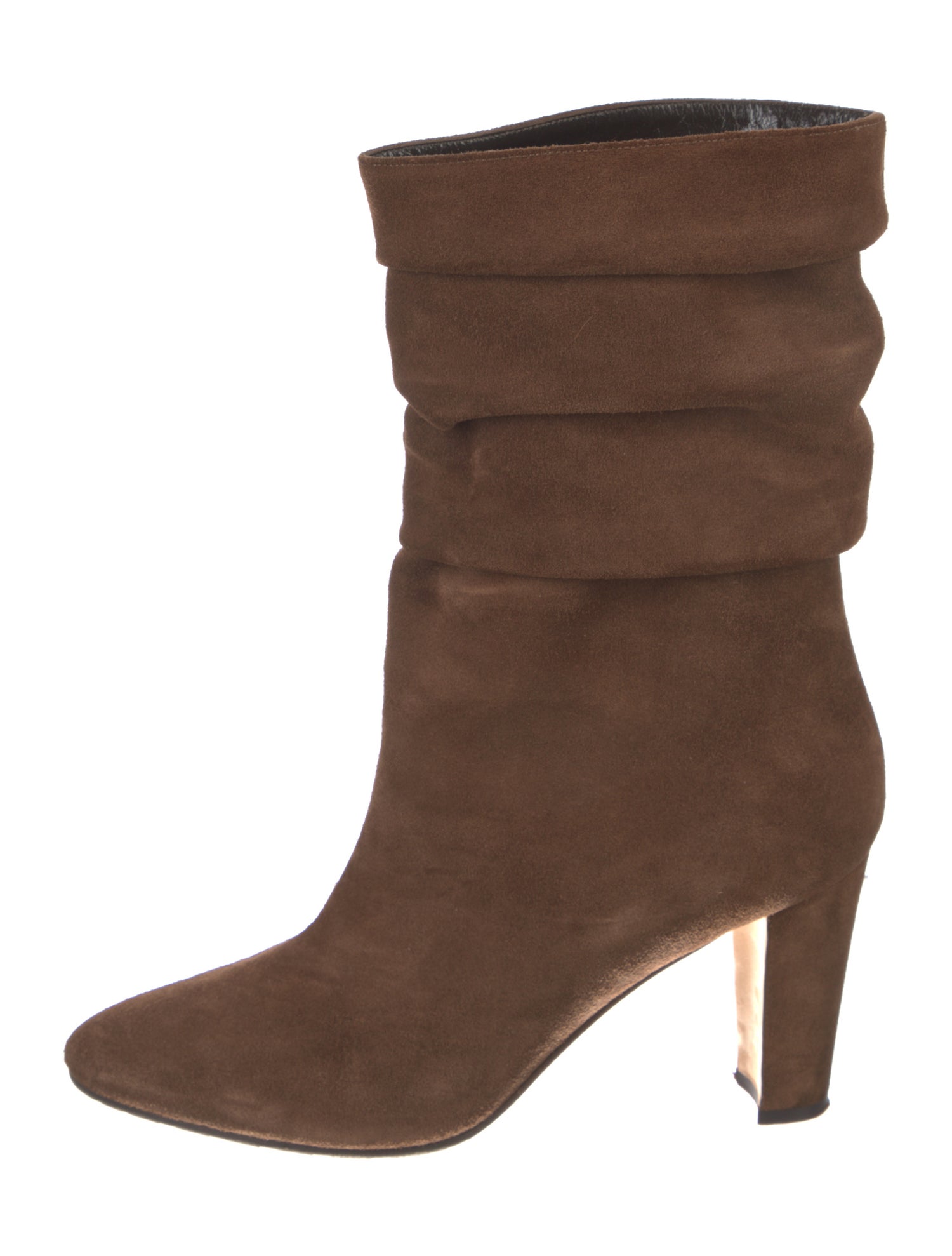 Manolo Blahnik Suede Slouch Boots
