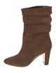 Manolo Blahnik Suede Slouch Boots