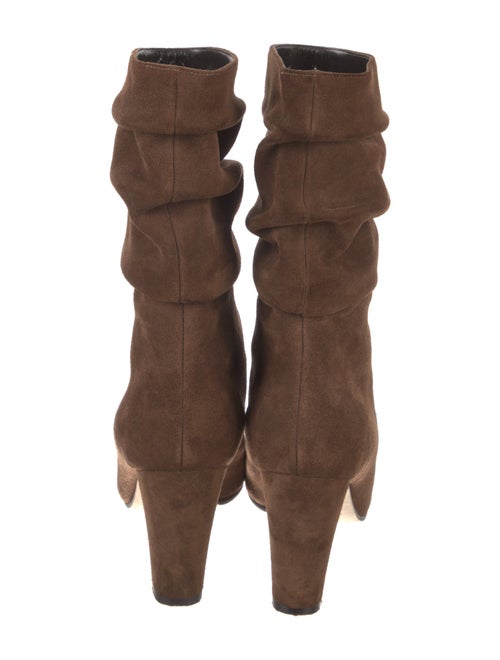 Manolo Blahnik Suede Slouch Boots