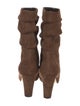 Manolo Blahnik Suede Slouch Boots