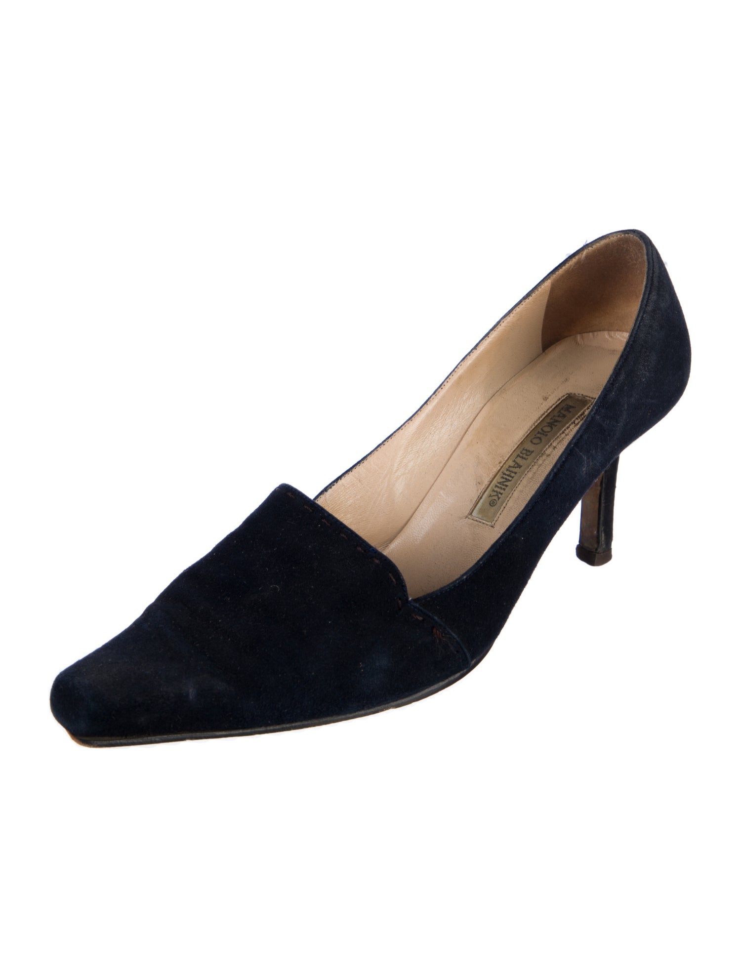 Manolo Blahnik Suede Pumps