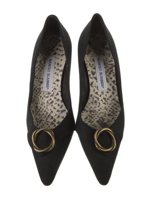 Manolo Blahnik Canvas Pumps