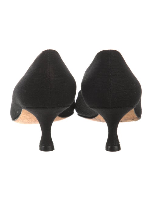 Manolo Blahnik Canvas Pumps