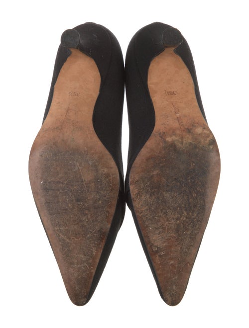 Manolo Blahnik Canvas Pumps