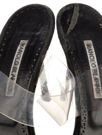 Manolo Blahnik PVC Slides