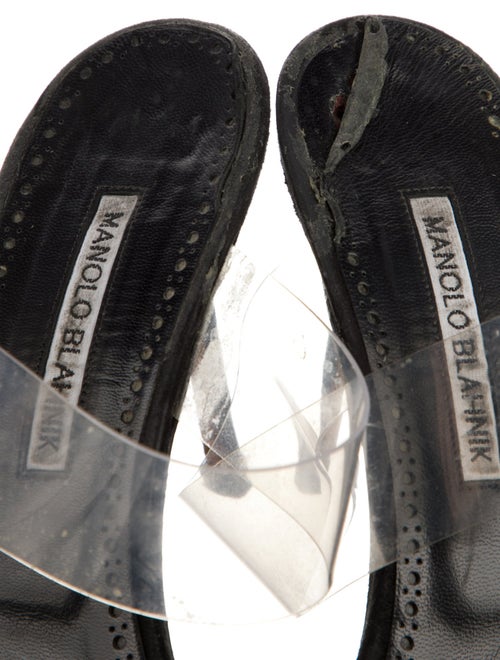 Manolo Blahnik PVC Slides