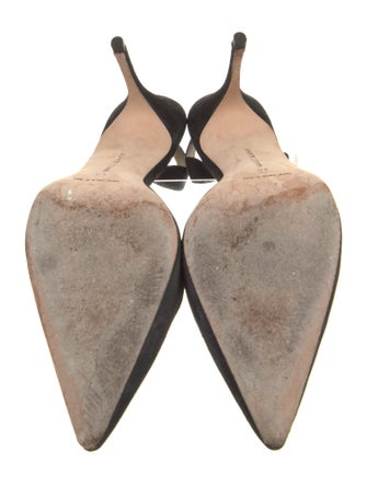 Manolo Blahnik Suede Slingback Pumps