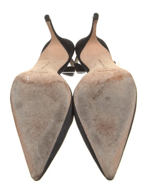 Manolo Blahnik Suede Slingback Pumps