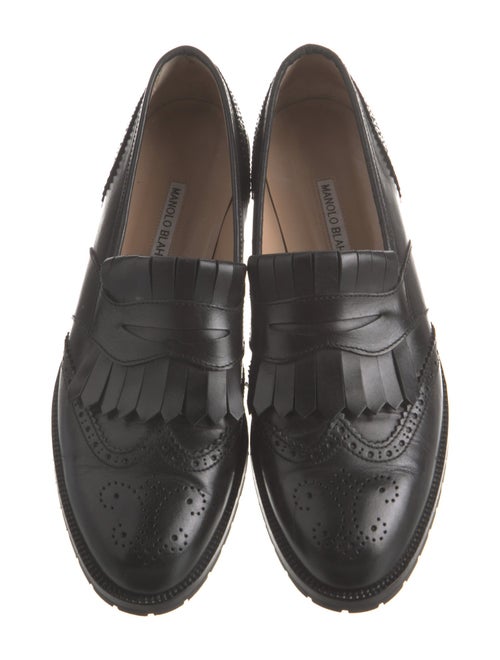 Manolo Blahnik Leather Loafers