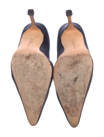 Manolo Blahnik Satin Pumps