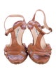Manolo Blahnik Leather T-Strap Sandals