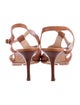 Manolo Blahnik Leather T-Strap Sandals