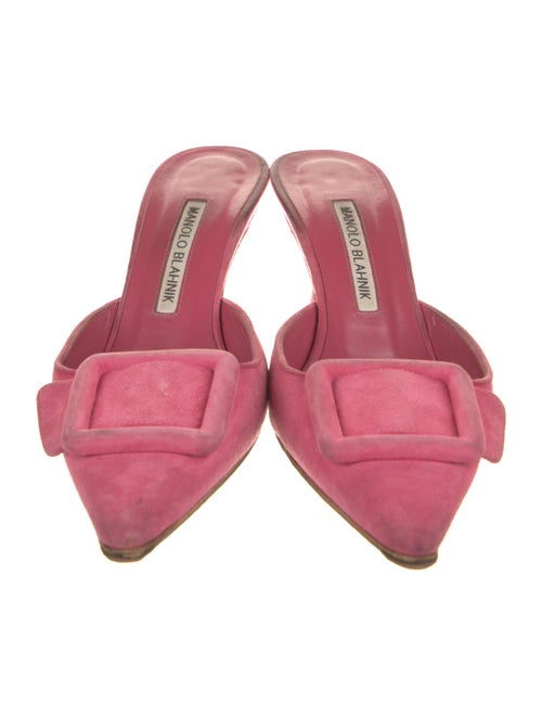Manolo Blahnik Suede Mules