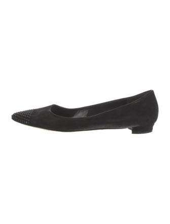 Manolo Blahnik Suede Flats