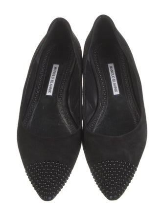 Manolo Blahnik Suede Flats