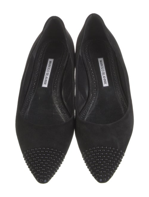 Manolo Blahnik Suede Flats