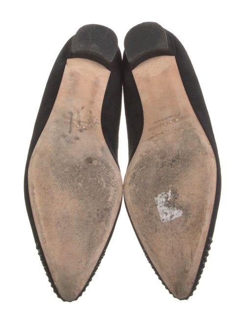 Manolo Blahnik Suede Flats