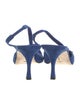 Manolo Blahnik Suede Slingback Pumps