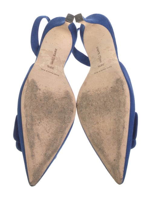 Manolo Blahnik Suede Slingback Pumps