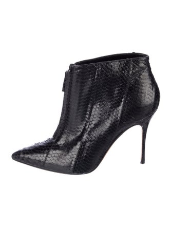 Manolo Blahnik Snakeskin Boots