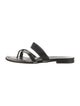 Manolo Blahnik Leather Slides